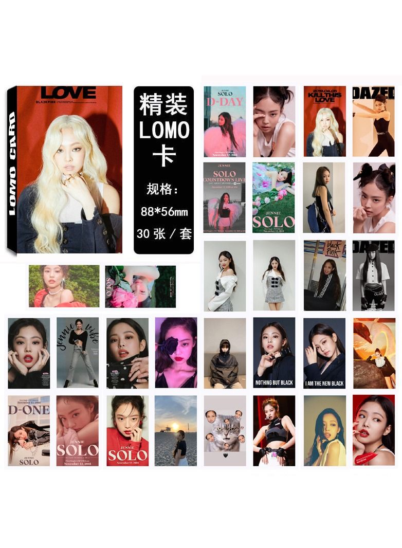 مجموعة بطاقات Kpop BLACKPINK Lomo الجماعية 30 قطعة من COOLBABY