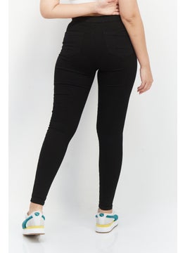 Miss Selfridge Women Skinny Fit Solid Super High Waist Stretchable Jeans, Black  - Image 2
