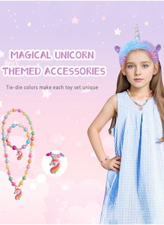 Garlo Unicorns Gifts for Girls, Kids Unicorn Toy Set with Light Up Star Pillow Water Bottle Plush Diary Birthday for Little Girls Age 4 5 6 7 8 9 10  - Image 2