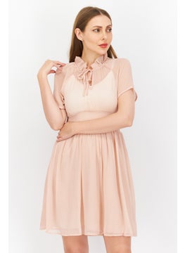 NA-KD Women Plain Mini Dress, Pink  - Image 1