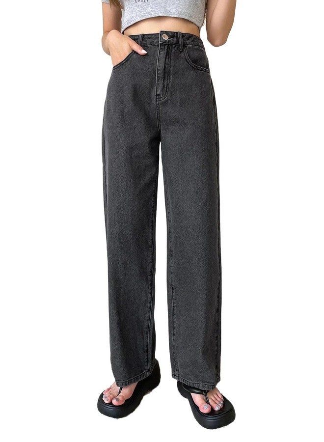 KOTTY Women's High Rise Solid Regular Jeans Dark Grey - Image 1