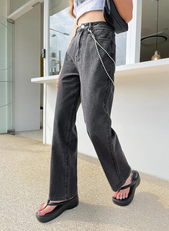 KOTTY Women's High Rise Solid Regular Jeans Dark Grey - Image 2