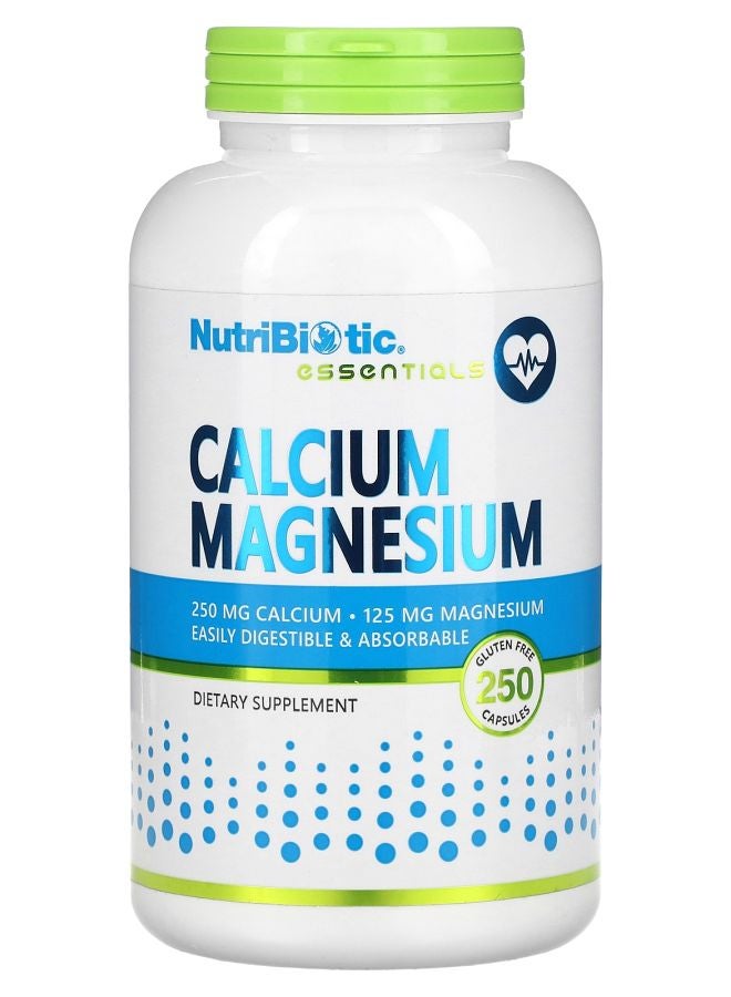 Nutribiotic Essentials Calcium Magnesium 250 Capsules