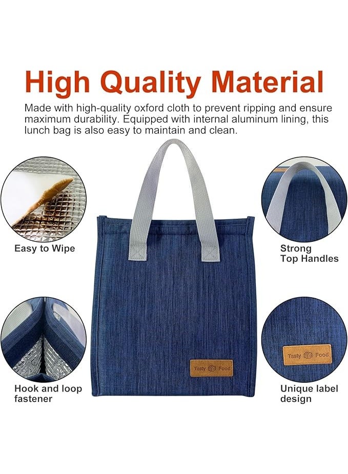 Insulated Lunch Bag for Men and Women - Reusable Leak-Proof Large Lunch Box Container, Perfect for Office, Work, School, Beach, or Travel - Image 5