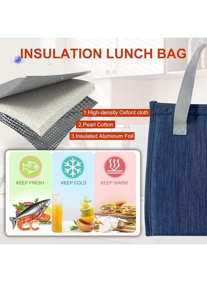 Insulated Lunch Bag for Men and Women - Reusable Leak-Proof Large Lunch Box Container, Perfect for Office, Work, School, Beach, or Travel - Image 3