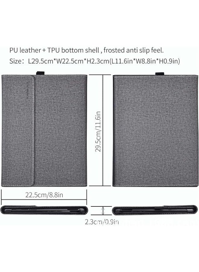 Compatible with Microsoft Surface Pro 11 (2024) 13-inch Case,TPU Bumper Folio Stand Card Holder Protective Cover PC Hard Shell  - Image 2
