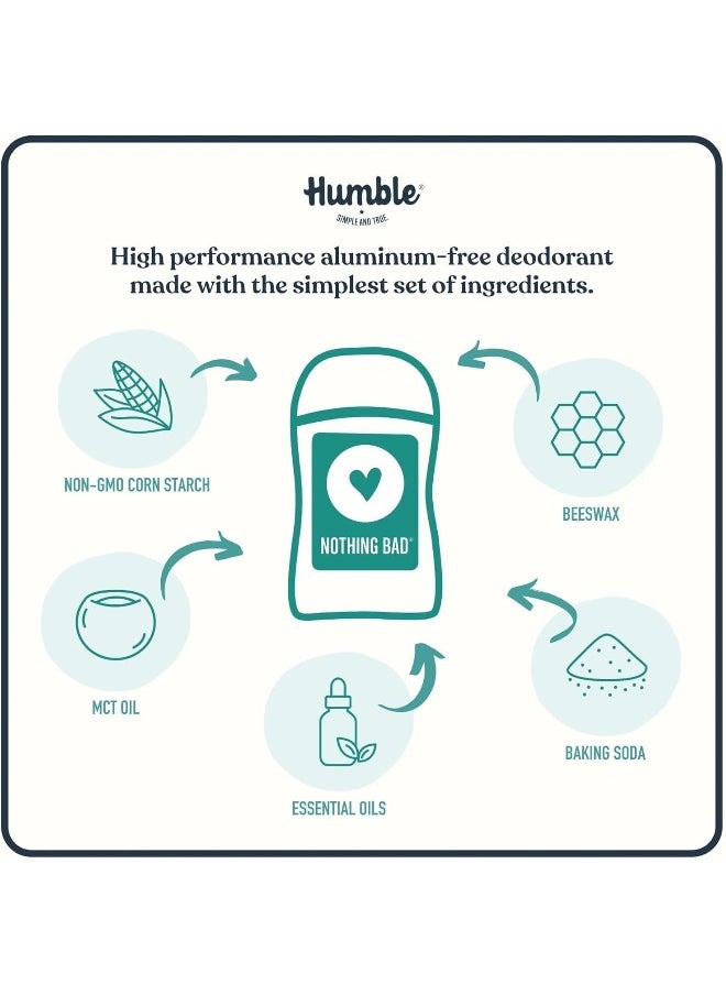 HUMBLE SIMPLE AND TRUE. - All Natural Aluminum Free Deodorant Stick For Women Men, Sweet Orange Cinnamon, Pack Of 1 - Image 1
