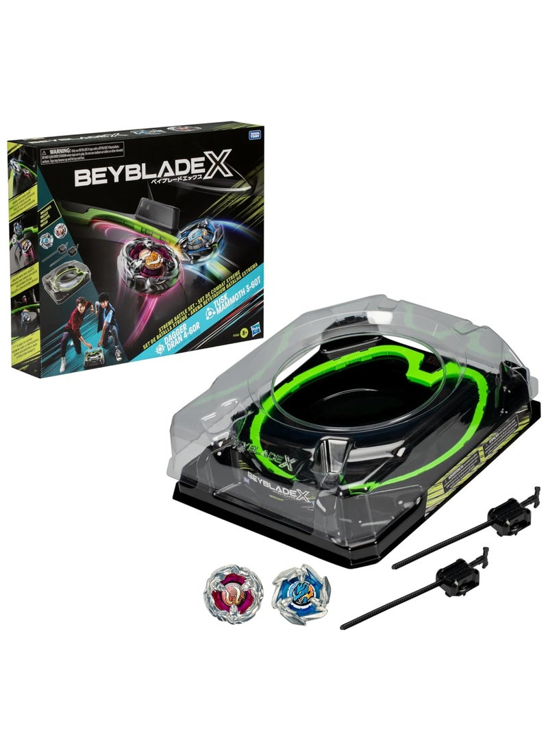 BEYBATTLE BURST Beyblade X Xtreme Beystadium Battle Set | Includes 2 Right Spinning Tops and 2 Launchers | Gift for Beyblade Lovers and Kids  - Image 1