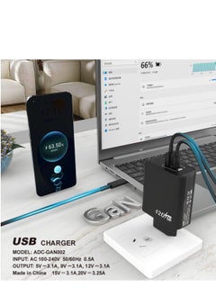 Generic 120W UK Gallium Nitride Super Fast Charging Adapter Mobile Phone Charger Travel Power Adapter White  - Image 4