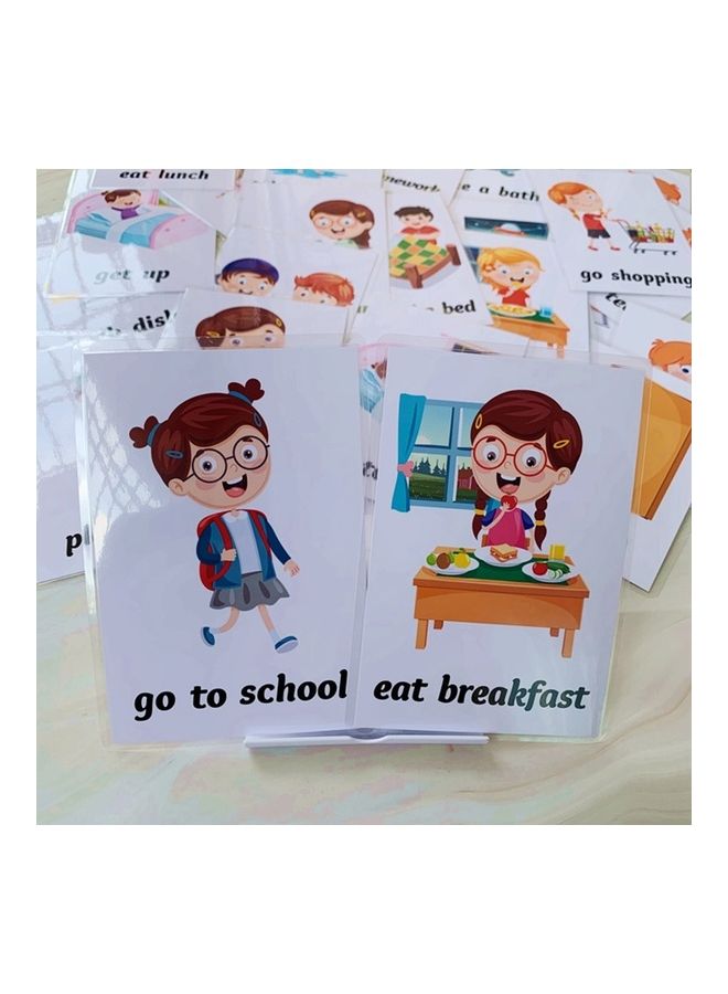 34-Piece Early Learning Flash Cards For Kids 16 X 22cm - Image 3