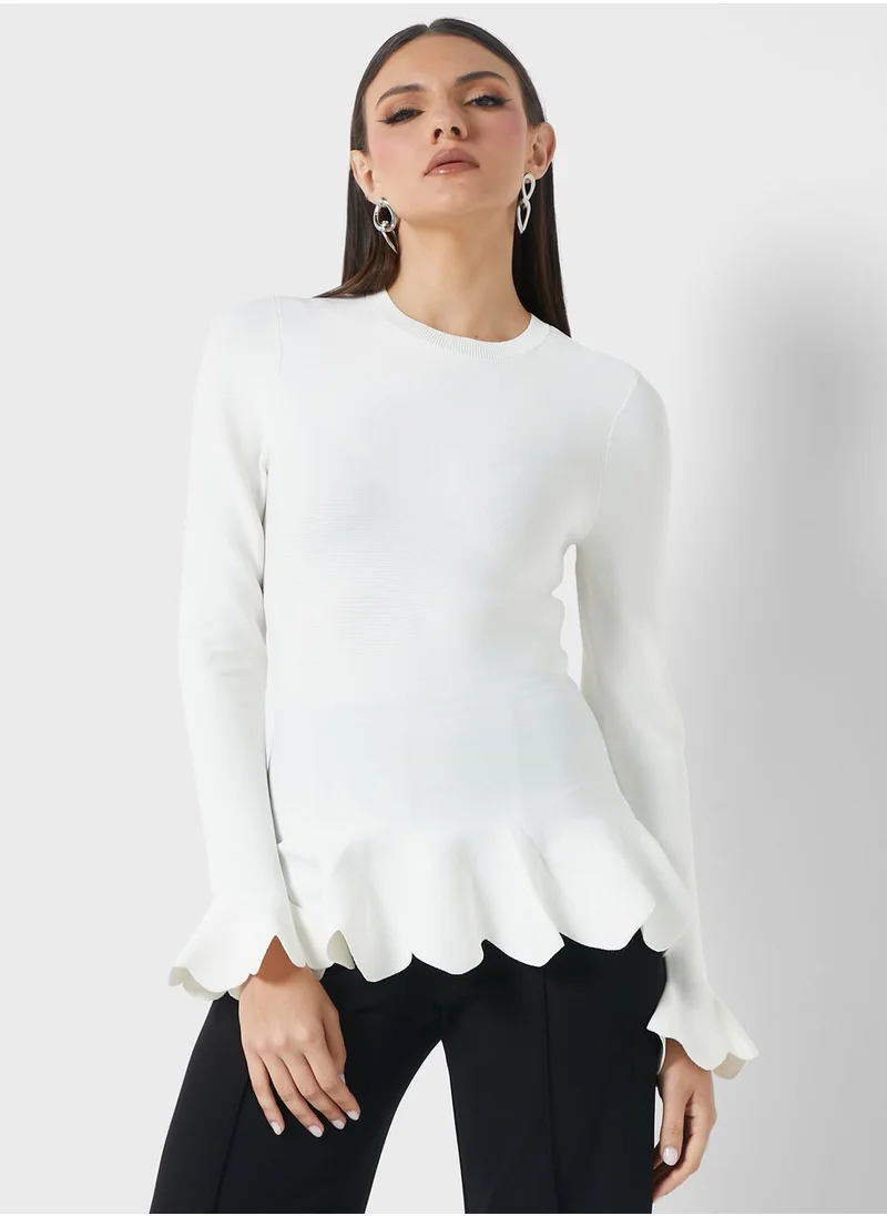 Ted Baker Round Neck Fitted Top