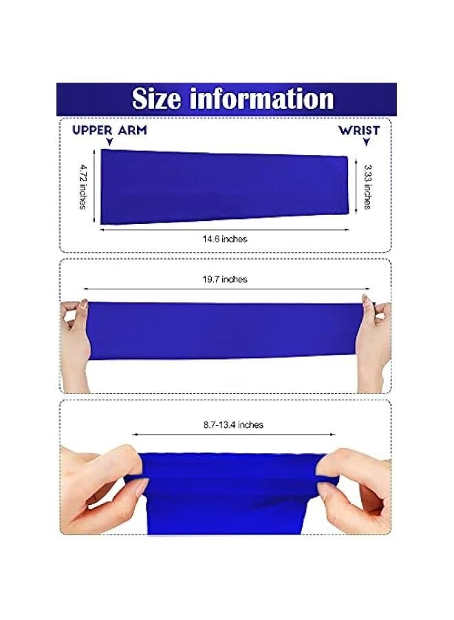 9 Pairs UV Protection Sleeves Cooling Sleeves Long Arm Covers Arm Sleeves for Men and Women - Image 2