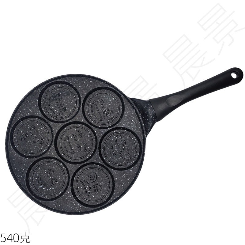 1Pcmulti-Hole Egg Frying Pan Creative Porous Frying Pan Barbecue Plate Household Aluminum Alloy Series - Image 1