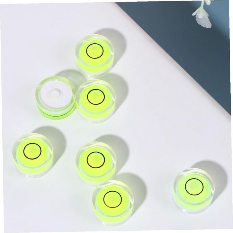 Universal Circular Bubble Level 15x8mm Green Spirit Vials 16 Pcs for Tripod and Measuring Tools - Image 4