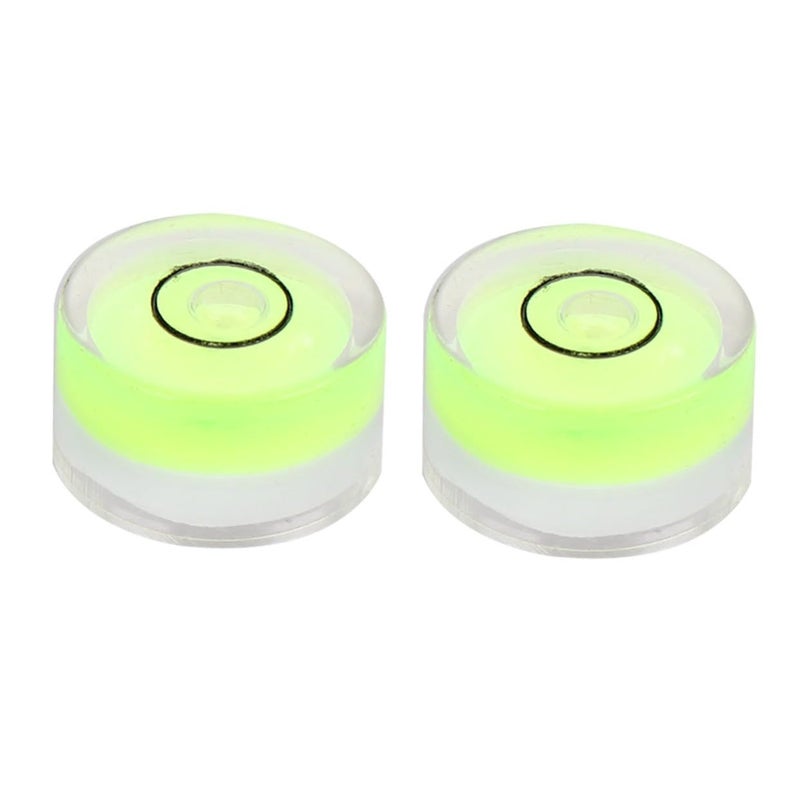 Universal Circular Bubble Level 15x8mm Green Spirit Vials 16 Pcs for Tripod and Measuring Tools - Image 2