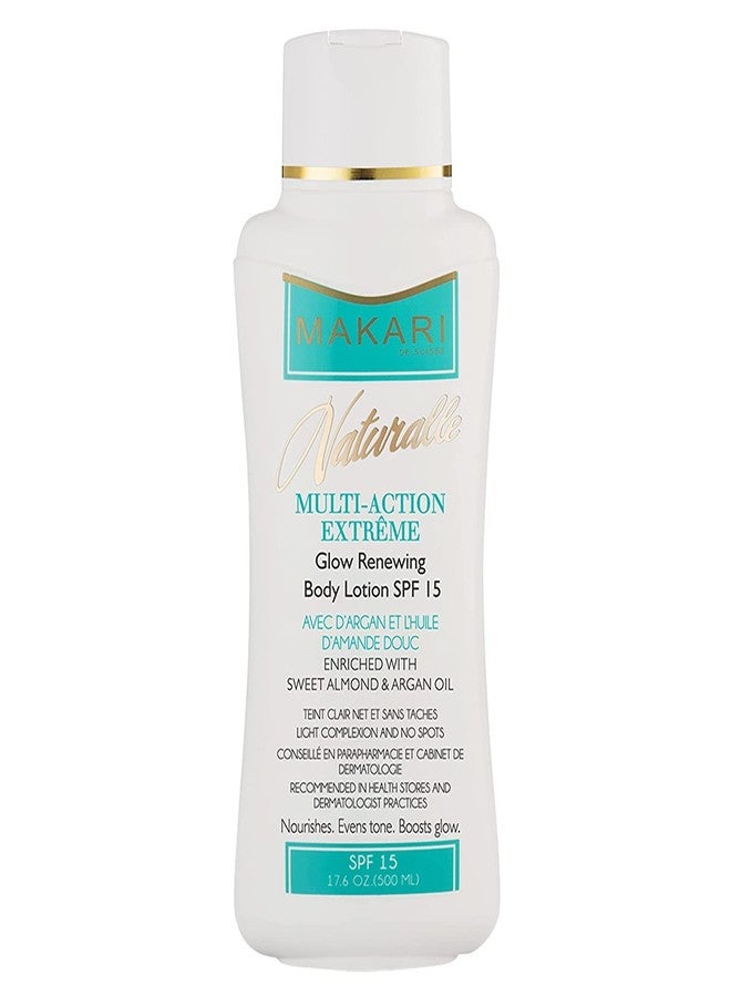 MAKARI Naturalle Multi-Action Extreme Body Lotion SPF15 (17.6 oz) | Moisturizes, Softens, Nourishes, and Enhances Natural Skin Radiance | Protects Against Sun Damage | Recommended for All Skin Types - Image 1