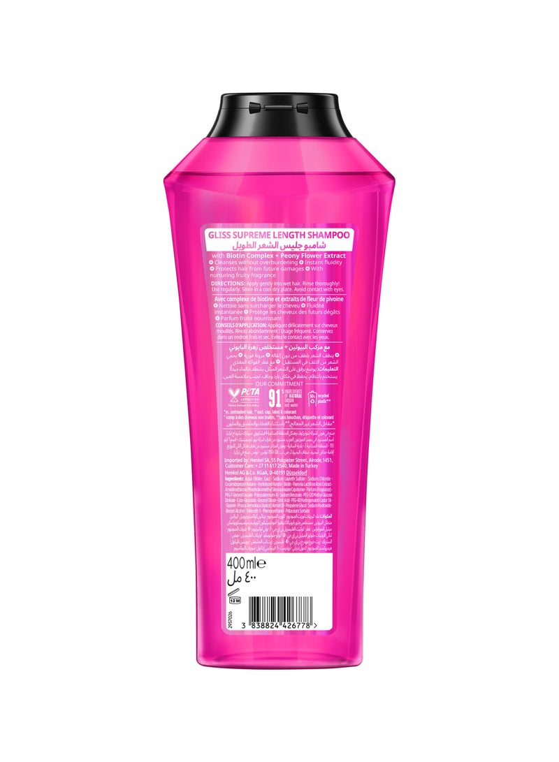 Gliss Supreme Length - Protection Shampoo 400ml - Image 2