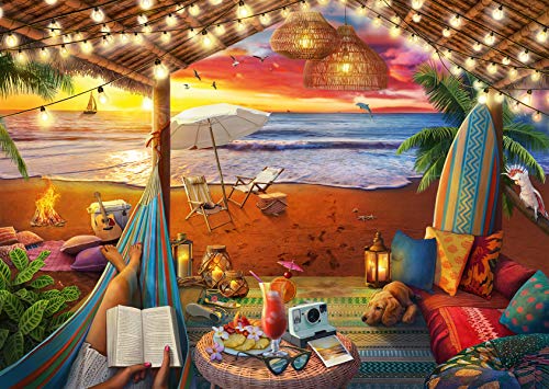 Ravensburger Cozy Cabana Puzzle - Tranquil 500-Piece Jigsaw | Unique Softclick Technology | Large Format | FSC-Certified Materials | Ideal Family Fun Activity - Image 5