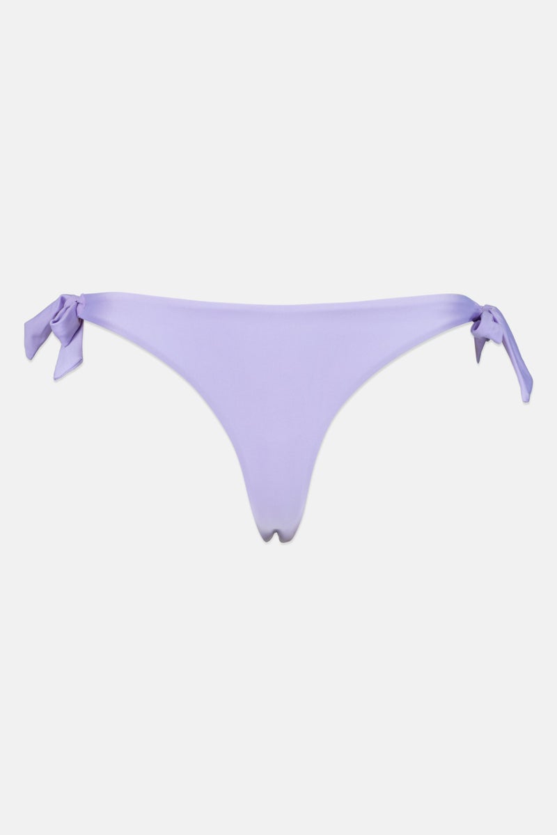 Lefties Women Solid Plain Bikini Bottom, Purple - Image 2
