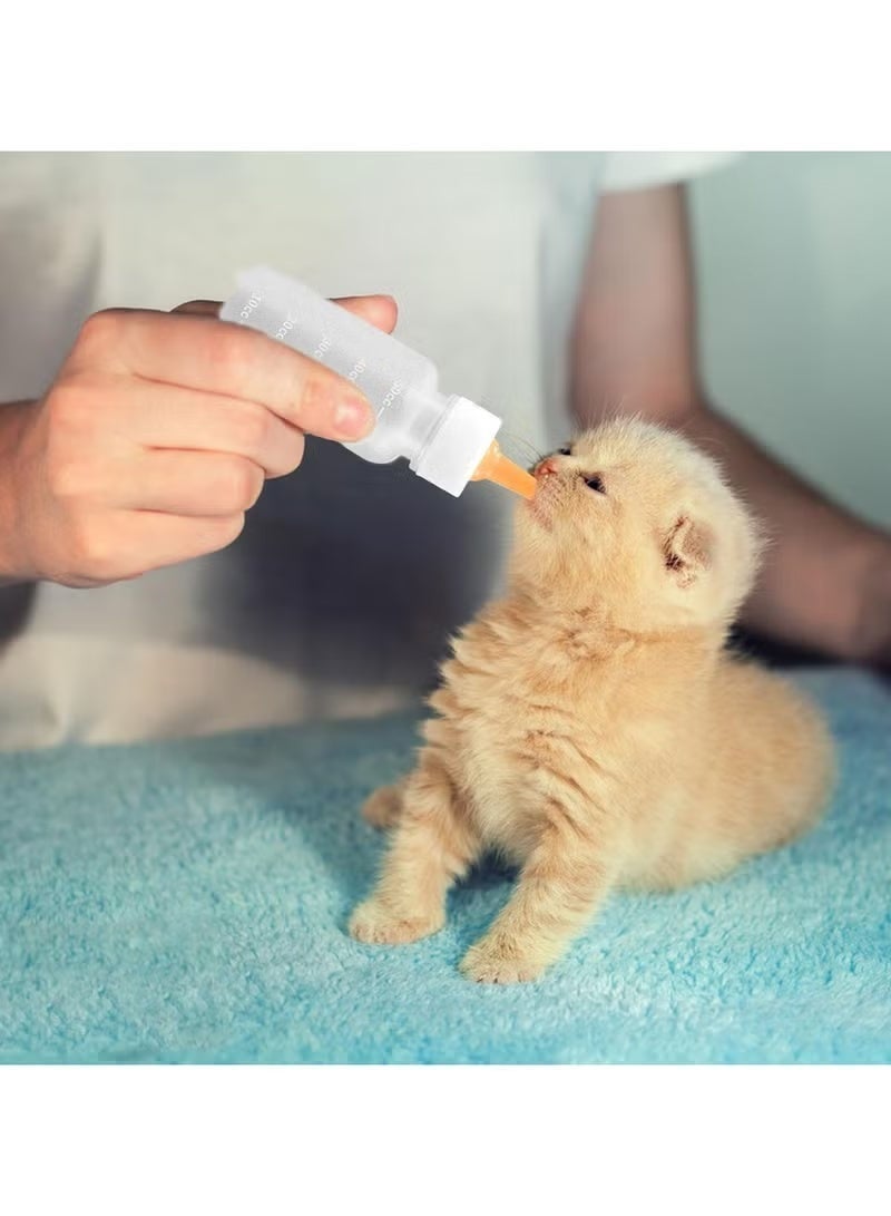 Pet Feeding Syringe Set with Pacifier, Silicone Feeding Tool for Kittens, Newborn Cats, Dogs, Small Animals, Rabbits, Feeding Syringes, Liquid Syringes, Kitten Feeding Products, Replacement Nipples for Rabbits, Small Animals, Squirrels, Mini Cat Bottles - Image 3