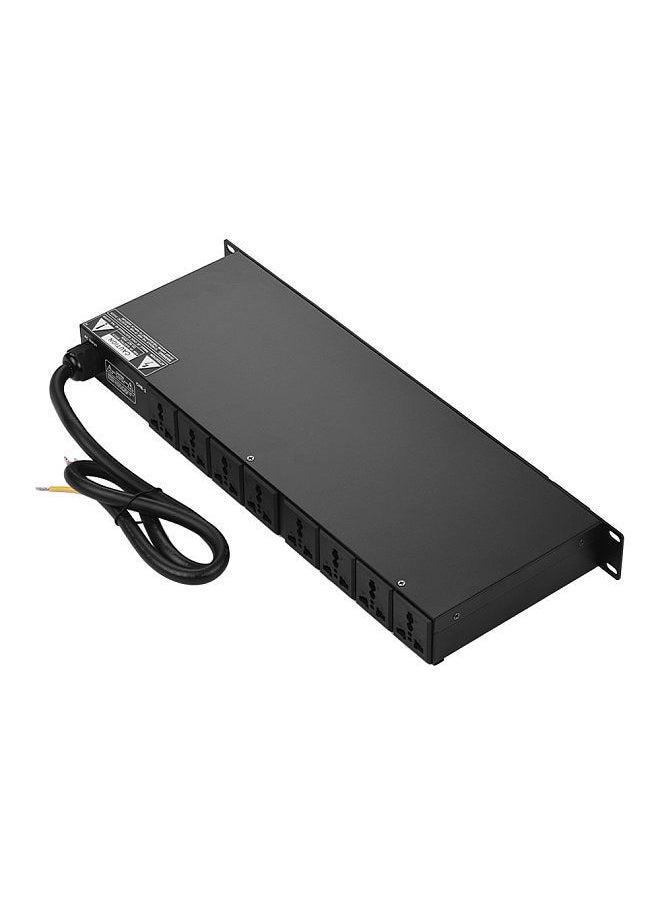 VS-1028 10-outlet Rack Mount Power Sequence Controller Conditioner Surge Protector Power Supply Regulator with LCD Display USB Interface for DJ Equipment Instrument Rigs Audio Recording System