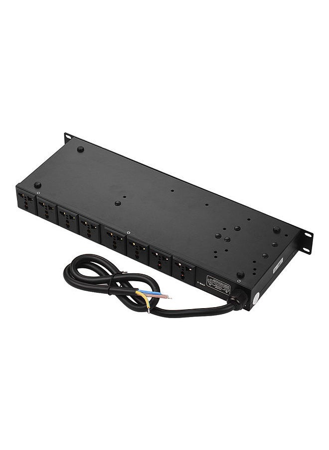 VS-1028 10-outlet Rack Mount Power Sequence Controller Conditioner Surge Protector Power Supply Regulator with LCD Display USB Interface for DJ Equipment Instrument Rigs Audio Recording System