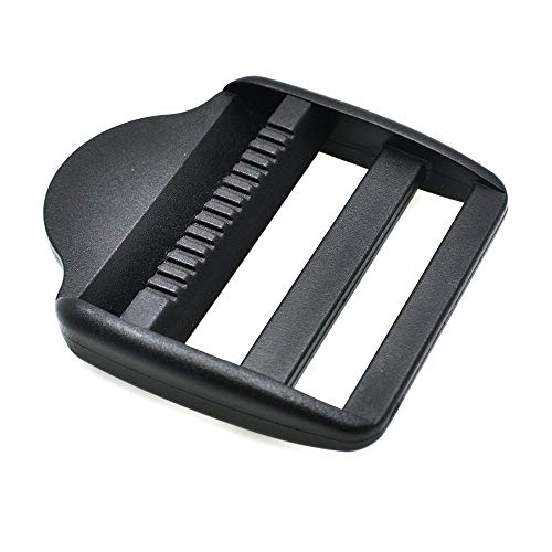 Packard Side Release Buckles Clips, Tri-Glide Slides and Ladder Lock with 5mt 1in wide Nylon Webbing Strap for Backpack Repairing, Luggage Fastening Strap, Pet Collar Making and More DIY Projects (Black) - Image 4