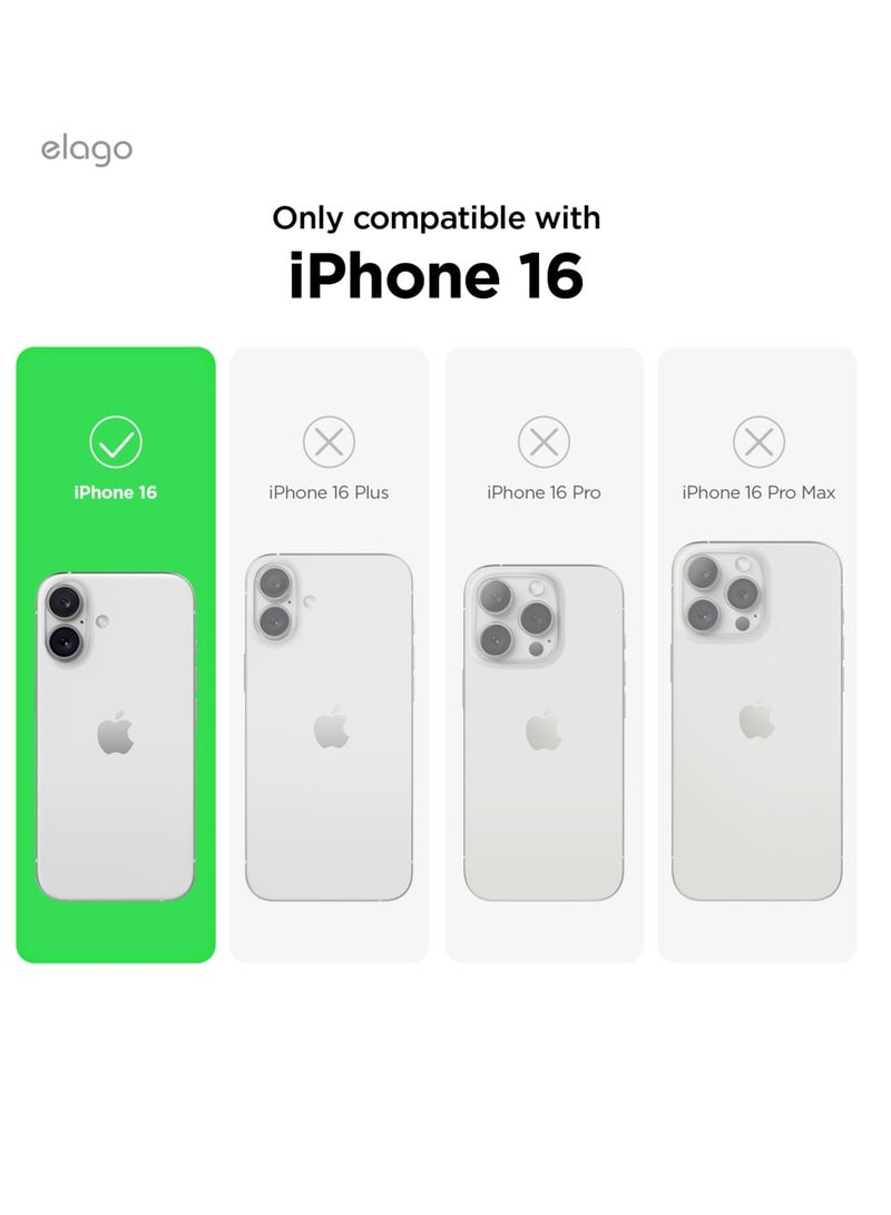 Elago Liquid Silicone for iPhone 16 Case Cover Full Body Protection, Shockproof, Slim, Anti-Scratch Soft Microfiber Lining - Sunshine - Image 2