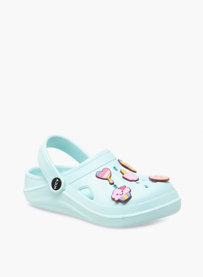Aqua Girls Jibbitz Accent Clogs - Image 2