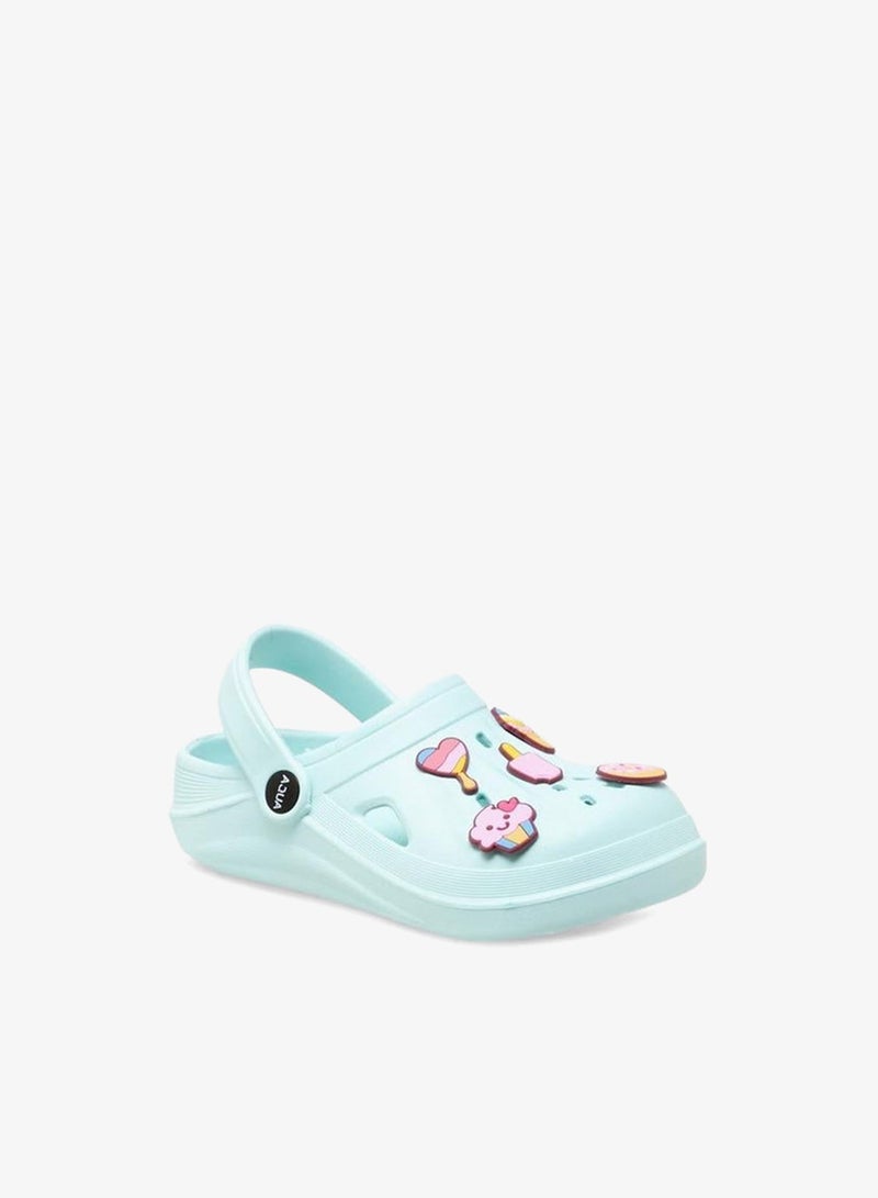 Aqua Girls Jibbitz Accent Clogs - Image 2