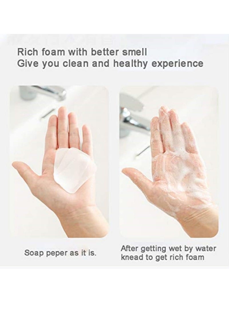 Generic 12-Box Antibacterial Soap Paper Sheets in Cute Cat Slid Case, Portable Disposable Antibacterial Nature Foaming Hand Paper Soap Sheet for Hiking, Camping, backpacking - Image 3