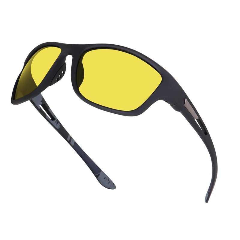 Dervin UV Protected Polarized Sports Sunglasses for Men Driving Cycling Fishing Cricket Sunglasses - Image 1