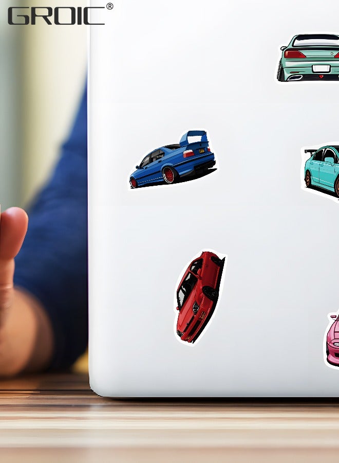 GROIC 100Pcs Car Stickers Racing Car Stickers Waterproof Stickers Sticker Toysfor Bike Water Bottles Laptop Refrigerator Cup Luggage Computer Mobile Phone Skateboard - Image 4