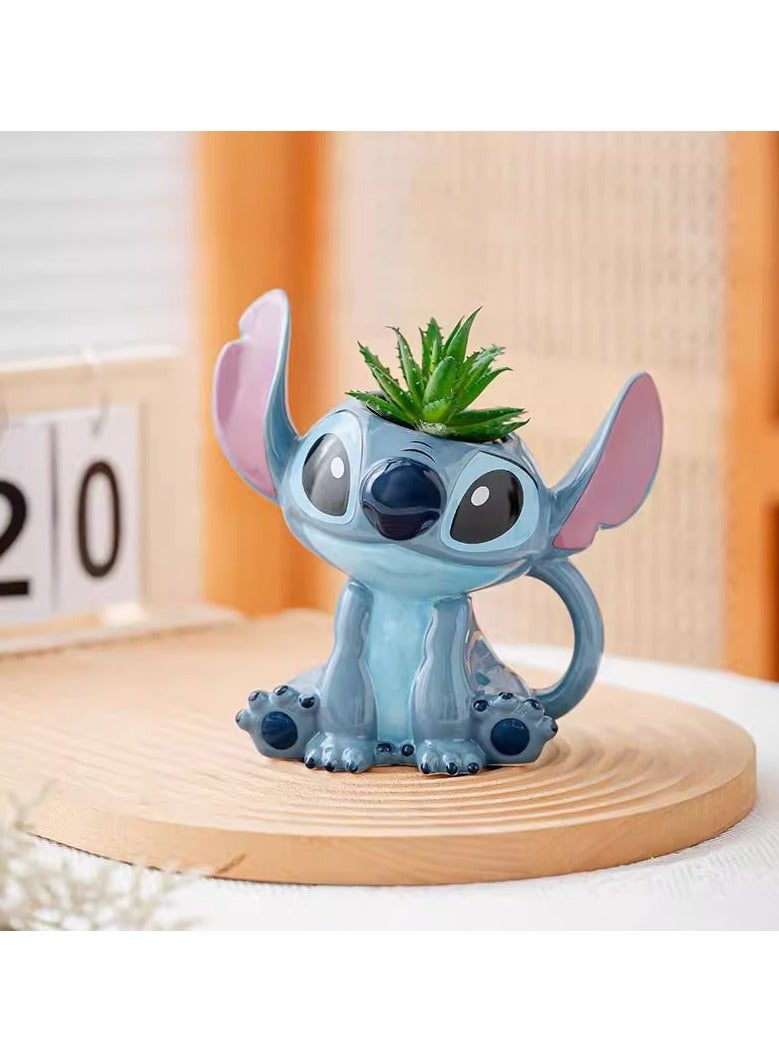general Stitch 3D three-dimensional ceramic water cup creative fun mug Stitch cartoon mug gift full of childlike innocence and fun - Image 3