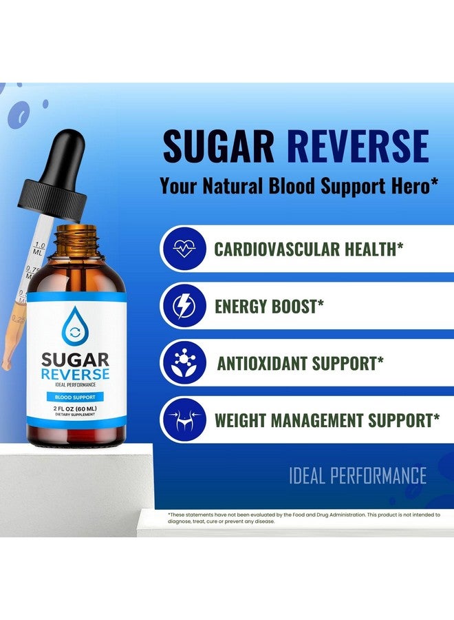 IDEAL PERFORMANCE قطرات سكر ريفيرس، مكمل سكر ريفيرس السائل، صيغة متقدمة لمكمل الفيتامينات - أقصى قوة، صيغة سكر ريفيرس السائلة الرسمية، مراجعات قطرات سكر ريفيرس (عبوتين)  - Image 5