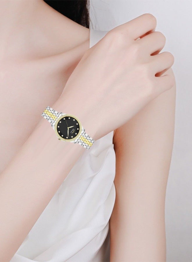 MARTINI Embellished Round Black Dial Analog Watch - Image 3