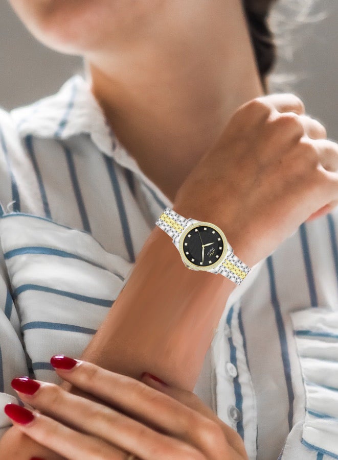 MARTINI Embellished Round Black Dial Analog Watch - Image 2