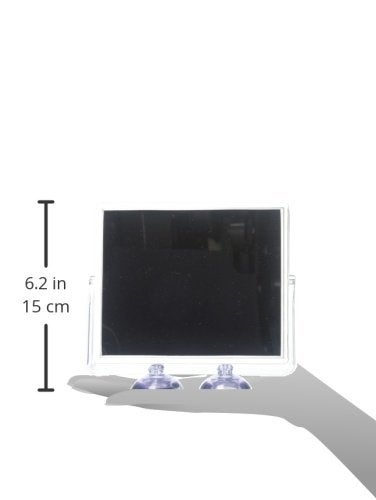 Zadro 2X Mag Z Fogless Swivel Shower Mirror with Dual Suction Cup, 6-Inch,Clear Acrylic,7" x 5.75" / 2X,ZM05 - Image 3