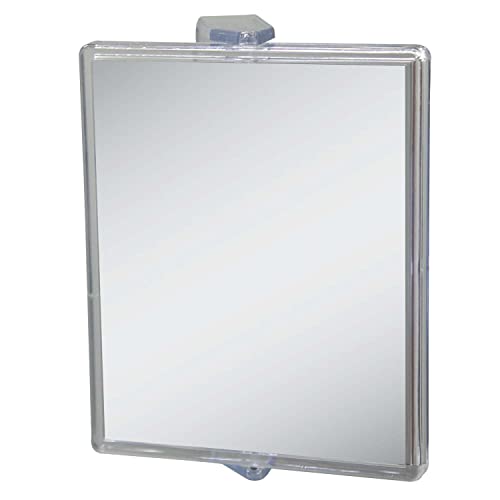 Zadro 2X Mag Z Fogless Swivel Shower Mirror with Dual Suction Cup, 6-Inch,Clear Acrylic,7" x 5.75" / 2X,ZM05 - Image 1