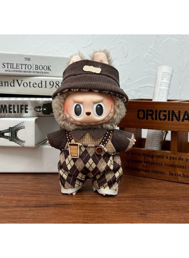 17cm Doll Clothing Design- Labubu - Plush Doll Outfit, Cute Wardrobe Accessory Set（Only clothes） - Image 2