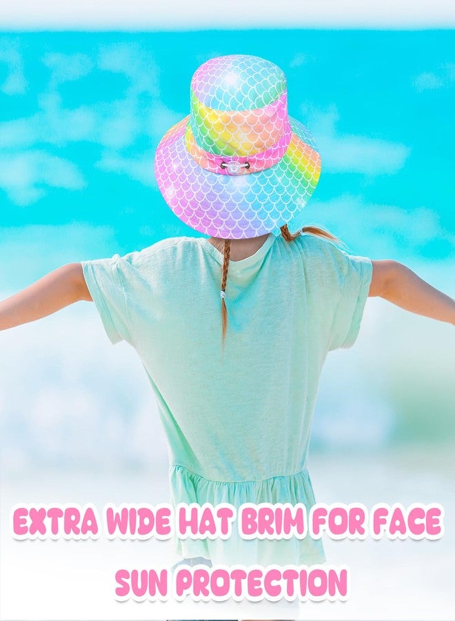 PASHOP Bucket Hat for Kids Anti-UV Toddler Girls Sun Hats Wide Brim UPF 50+ Sun Protection Beach Hat for 2-9 Years - Image 5