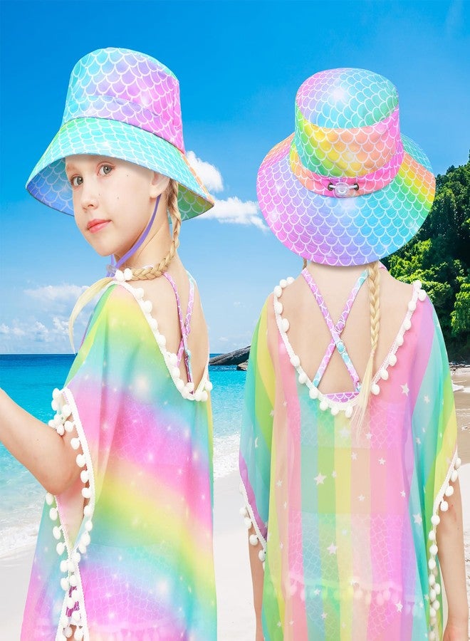PASHOP Bucket Hat for Kids Anti-UV Toddler Girls Sun Hats Wide Brim UPF 50+ Sun Protection Beach Hat for 2-9 Years - Image 2