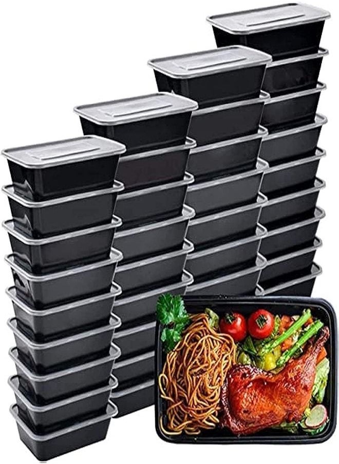 THE PACK - Microwave Insulated Healthy Food Storage Containers with Lids (1000ml) 10 pieces - Image 1