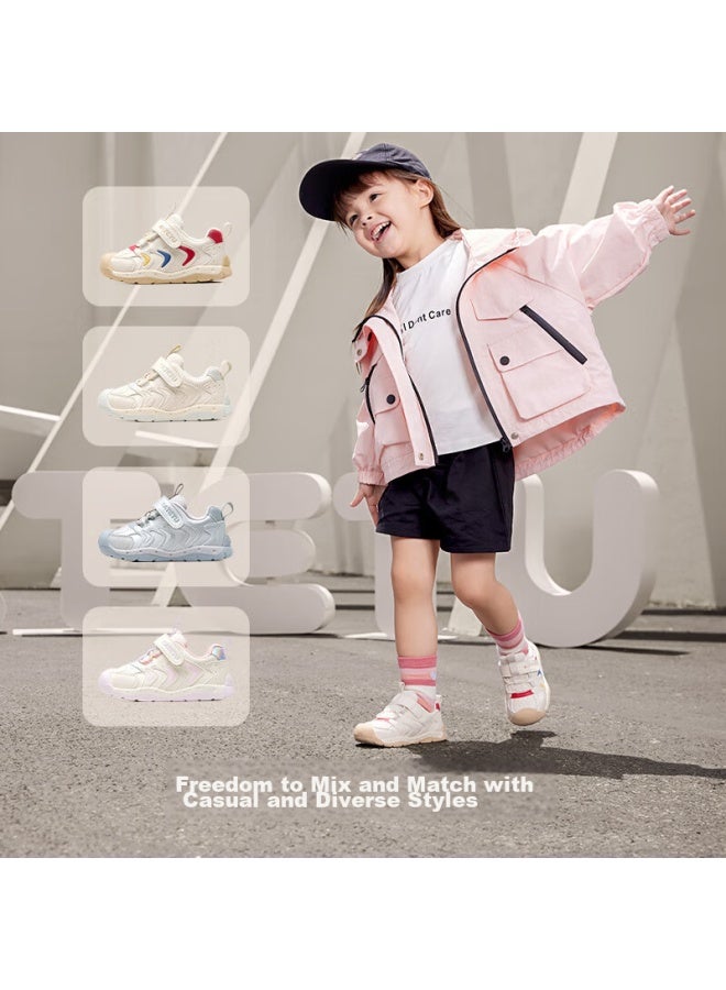 Crtartu Toddler Shoes For Girls Autumn Soft Bottom Anti-slip Breathable Baby Infant Kindergarten White Shoes X4ce024 - Image 2