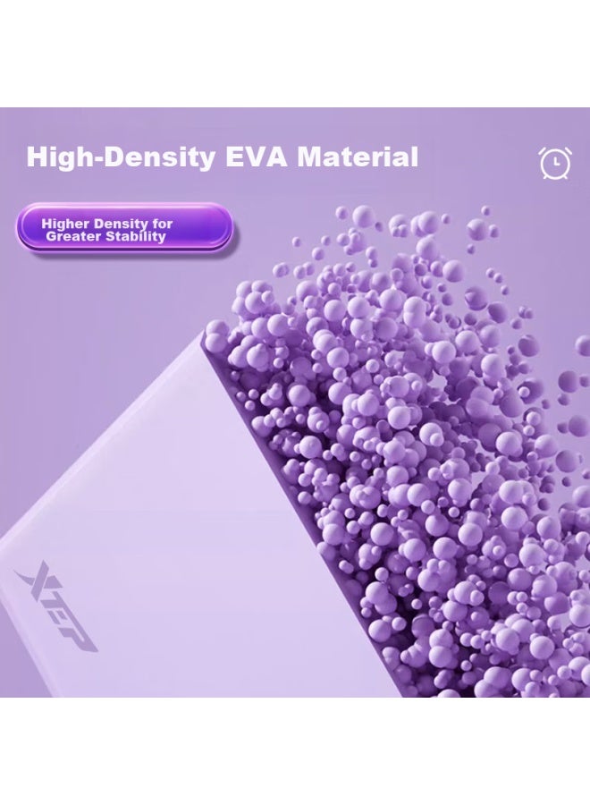 XTEP Xtep Yoga Block, Dance Practice Block, For Children And Adults, High-density Eva Foam Block For Leg Stretching, Specialized For Yoga Studios, Dance Foam Block, 2 Purple - Image 3