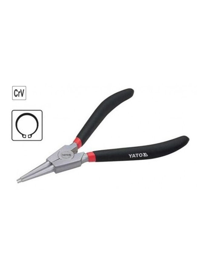 NIBEMINENT Circlip Pliers Internal Straight 200mm Cr-V YT-2146 Black 200millimeter - Image 2