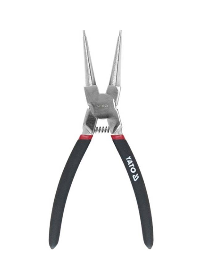 NIBEMINENT Circlip Pliers Internal Straight 200mm Cr-V YT-2146 Black 200millimeter - Image 1