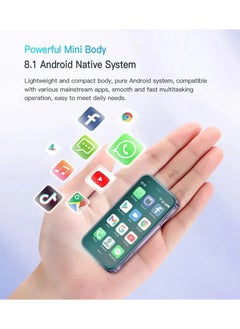 SOYES XS15 Pro Super Mini Mobile Phone Android Quad Core Titanium Silver, Mobile Mini Smartphone Ultra Small Pocket Student Children Men and Women  - Image 3