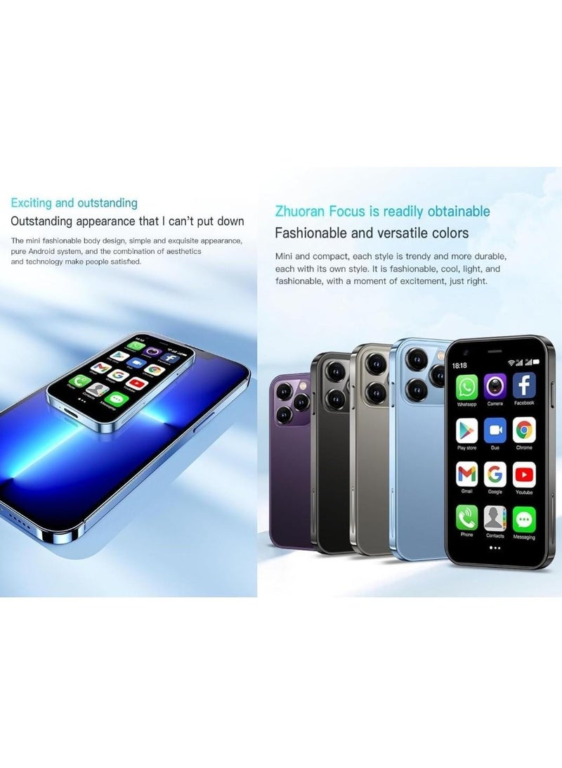 SOYES XS15 Pro Super Mini Mobile Phone Android Quad Core Titanium Silver, Mobile Mini Smartphone Ultra Small Pocket Student Children Men and Women - Image 4