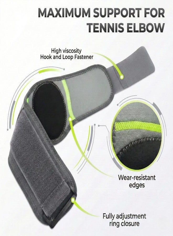 Cetaplast Tennis Elbow Support Brace | Adjustable Compression Strap for Elbow Pain, Tendonitis, Gym & Sports Use (Grey) - Image 3